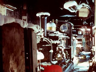 Linda and Earl of Merioneth - A longer view of the shed showing the Earl of Merioneth also with snow