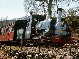 Linda now 2-4-0 with silver heat resistant smokebox paint and now oil fired in June 1972– Photo Neil/Eileen Clayton