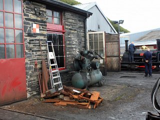 The old (temporary in 1993) shed was removed