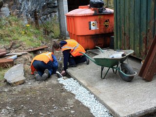 Ballasted and completed