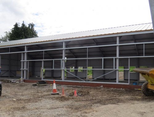There is a lot of work to complete the cladding