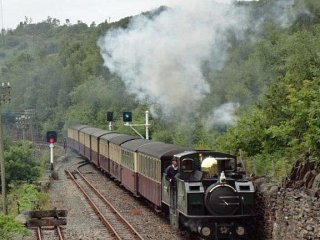 The Earl of Merioneth passes with an up train