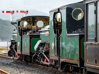 Blanche, with Linda, awaiting departure