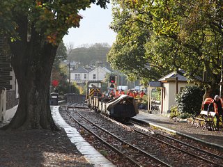 Minffordd Station looking towards Porthmadog